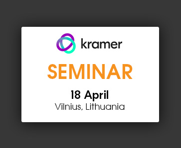 Kramer training seminar on April 18 in Vilnius