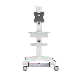 Avteq TMP-200 - Telemedicine stand with mount for single display up to 32 inch