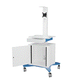 Avteq TMP-300 - Telemedicine cart supports a single display up to 40"