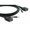 C-GMA/GMA-10 VGA Cable with Stereo Audio 3.5mm Mini Jack, 3 m, Length: 3