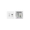 WP-SW2-EN7/US-D(W) High–Performance, AVoIP Auto–Switch 2-Gang Wall-Plate Encoder, US Plug, Power Compatibility: US, 4 image