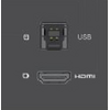 MD-H+B/AF(B) Black  passive module with 1 HDMI port + 1 USBB port input. HDMI + USBA Female output
