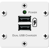 W-2UC(W) Dual USB Charger Insert, White, 2 image