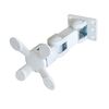 4481001801 Hold Monitor Arm 18 - Trippel jointed monitor mount, VESA 75/100, rail mounted, white, Length: 25.1, Colour: White, 2 image