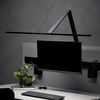 8101000109 Lamp 01 - Adjustable work lamp, desk screen mounted, velvet black, Colour: Black, 3 image