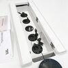 9002500402 Powerdot Tray 02 - Mounting tray for 5 Powerdots, silver, Colour: Silver, 3 image