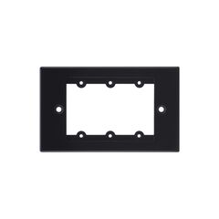FRAME-1G/US(B) Face Plate, Black, 8 x 0.25 x 8cm, EU, Colour: Black, Version: US Version