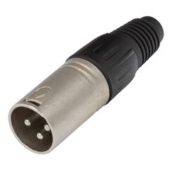 XLR3MV 3-pole XLR cable mount male plug