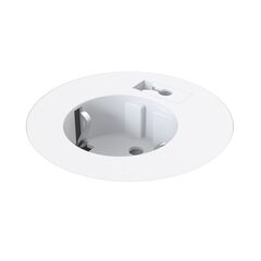 935-PM60W Built-in power socket with a cable hole, white