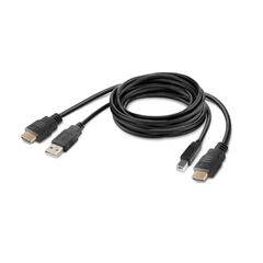 KCHU18 KVM Cable, HDMI+USB Type-A-HDMI+USB Type-B, 1.8 m, Black