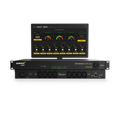 SX-DSP-169i Defender Series+ IP Controlled Power Management, 16A / 240V, 9x IEC C13, 19", 1U Smart PDU with Multi-Stage Power Protection