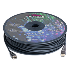 MG-AOC-883-25 Active Optical Cable, DisplayPort 1.4, Black, 25m, Low Smoke Zero Halogen, Length: 25
