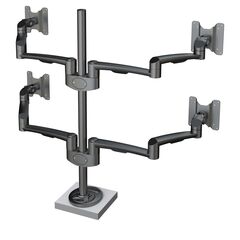 4181503009 Hold Advanced Monitor Arm 30 - Multi monitor arm system, 4x4 kg, grommet mounting, black, Colour: Black