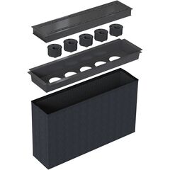 9708000409 Axessline Conference - Kit including 5 Powerdot 10, large, black, Colour: Black, Size: Large
