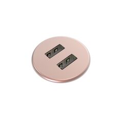9353003012 Axessline Micro - 2 USB-A charger 10W, pink quartz, Connector Type: USB, Cable Length: 1.5, Colour: Pink Quartz, Power Rating: 10W