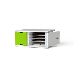 CHRGC-TB-10-K-EU iPad Charge and Store Desktop Charging Cabinet, White/Green, 10.9", EU, Plug Type: EU