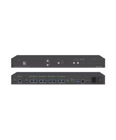 VM-218DT 2x1:8 4K60 4:2:0 HDMI & Long–Reach HDBaseT, RS–232, IR & Stereo Audio Switchable DA