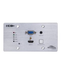 MG-WP-611-EU HDBT Wall Plate TX with VGA and HDMI 1.4 Input, Extend 4K to 40 m, HD to 70 m, EU Version