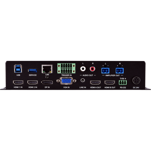 CPLUS-V2030 UHD+ Multi-Format to HDMI Switcher with Amplifier, 2 image