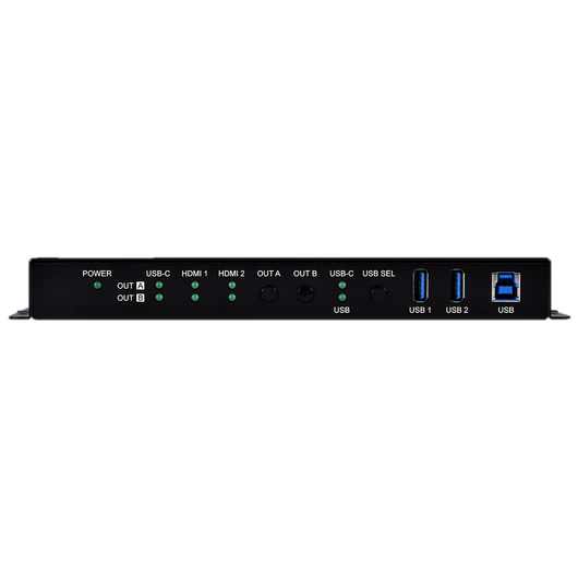 CPLUS-V32USBC UHD+ 3x2 Matrix Switcher with USB Ethernet Hub, 2 image
