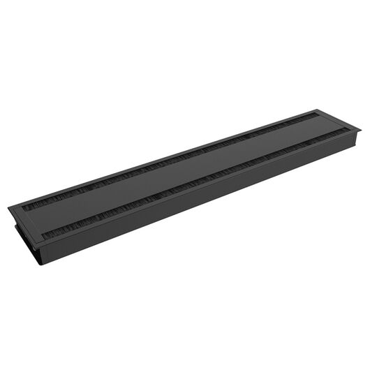 935-TC80B Axessline Duo 80 Conference Lid, 0.8 x 1.40cm (Cut Out Hole), 8.10 x 1.48cm (Above Desk Top), Black, Colour: Black