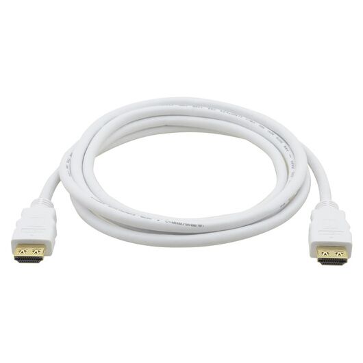 C-MHM/MHM(W)-6 Flexible High Speed HDMI Cable with Ethernet, 1.8 m, White, Length: 1.8