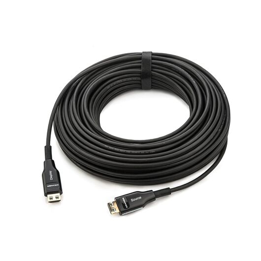 CP-AOCH/60F-295 High Speed HDMI Optic Hybrid Cable - Plenum Rated, 90 m, Black, Length: 90