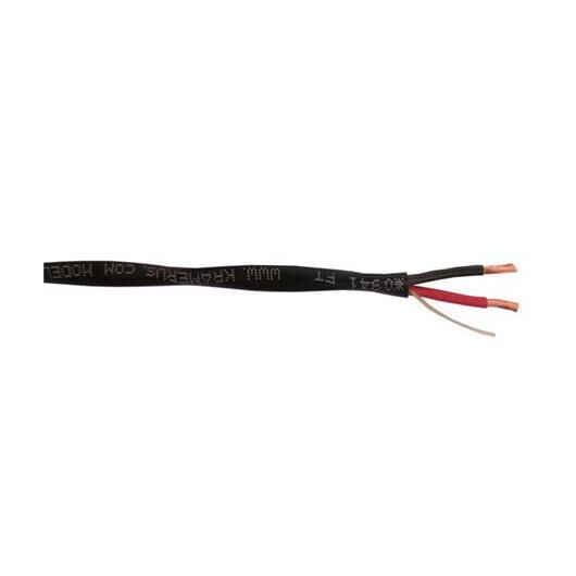 BCP-2S12-500 2-Conductor Speaker Cable, 152.4 m, Black, 12 AWG, Length: 152.4