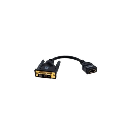 ADC-DM/HF DVI-D (M) to HDMI (F) Adapter Cable, Male DVI-D Input, Female HDMI Output, Straight Connector