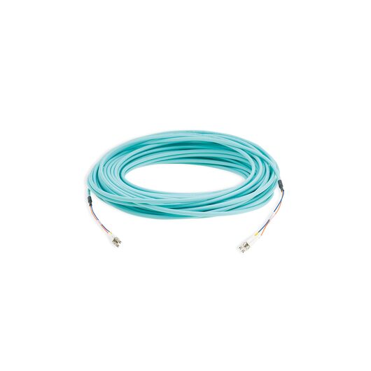 CLS-2LC/OM3-164 OM3 LSHF Fiber Optic Cable, 50 m, Aqua, 2xLC Male to 2xLC Male, Length: 50