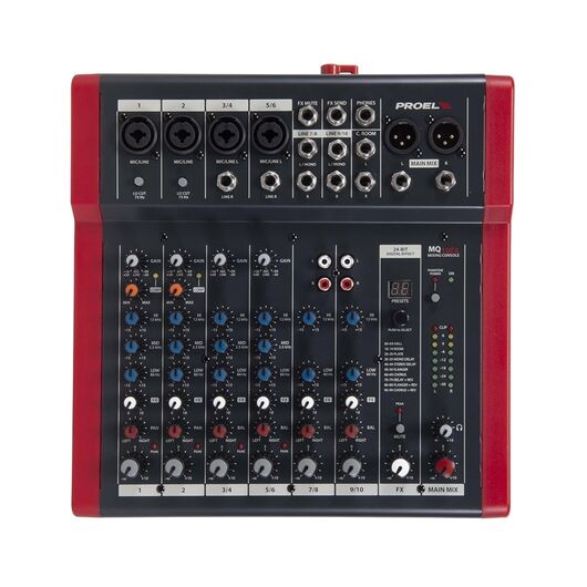 MQ10FX MQ Series 10-Channel Compact Mixer with FX, 2 image
