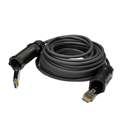 HFOC-100A-40 Armoured HDMI 2.0 active hybrid cable, 4K60 (male-male), 40 m, Length: 40