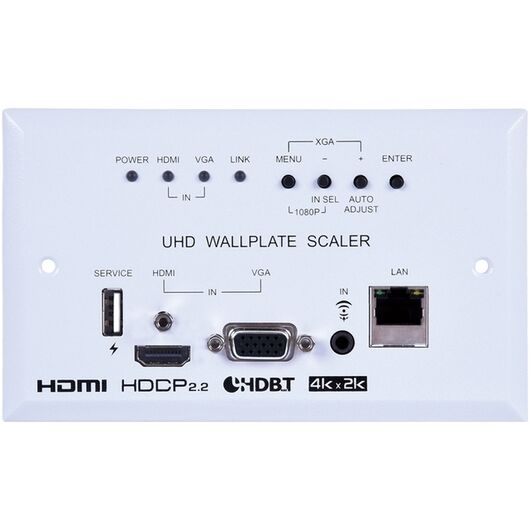 CH-2538STXWPKD Wall Panel Transmitter/Scaler/Switcher with Auto Switching for HDMI and VGA