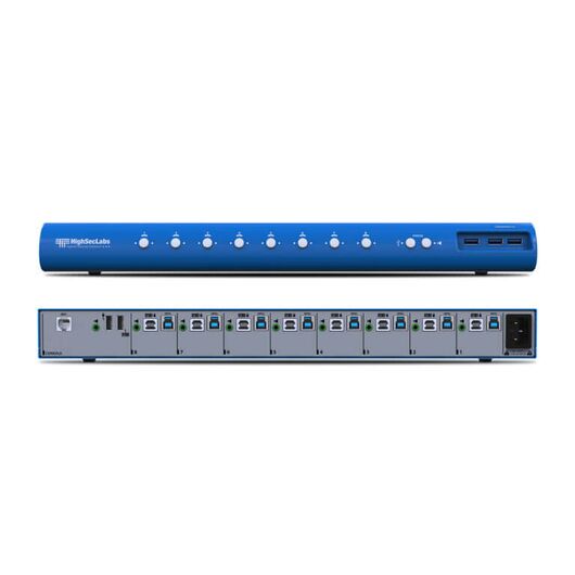 SM80NU-3T Secure KM Switch, 8-Port, USB Type-A, USB Type-B, 3.5mm Audio Jack