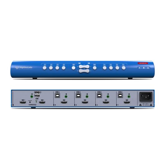 SX42HU-MC Secure 4 Port Mini-Matrix KVM Switch, HDMI 1.4, USB Type-A, 3.5mm Audio Jack