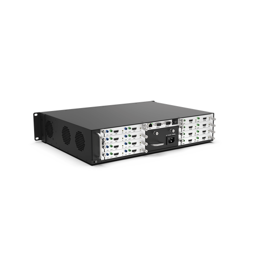 DB-HMX2-E-FR2 4K60 HMX2-E series hybrid matrix switch chassis, up to 4x input cards, 4x output cards, 6 image