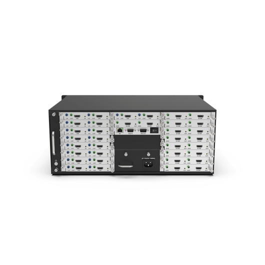 DB-HMX2-E-FR4 4K60 HMX2-E series hybrid matrix switch chassis, up to 9x input cards, 9x output cards, 4 image