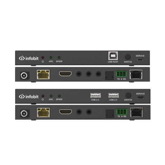 iTrans E100K-R HDMI 4K60 over HDBaseT Receiver, for iMatrix MO2K-HBT100 output card., 2 image