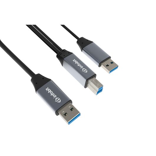 iCable- USB-ACC05-AB USB Extension Copper Cable, 5m, Type-A Male to Type-B Male, 5Gbps, Connector B Type: USB Type-B, 2 image