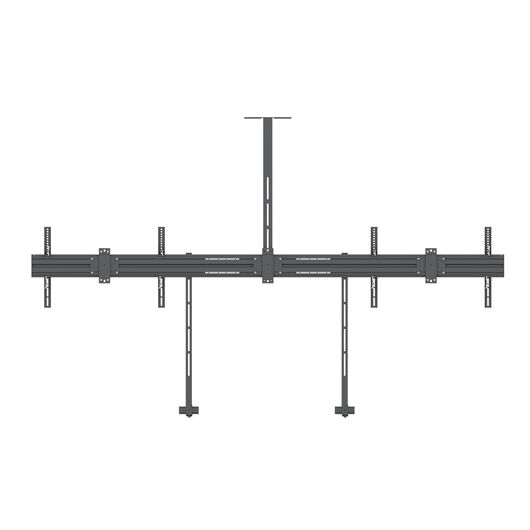 iMount UC55 Dual Screen Wall Mount for Video Conference, 32 to 55in, Aluminium, Powder Black