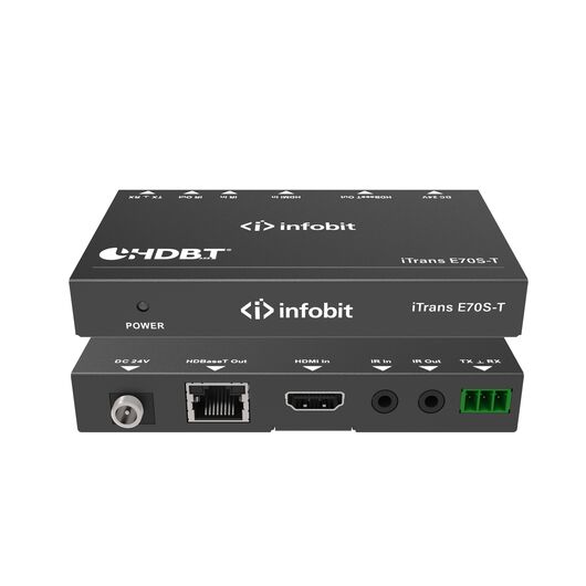 iTrans E70S-T HDBaseT extender (Tx only), HDMI 10.2Gbps, 70m for 1080p, 40m for 4K/30Hz, 3 image