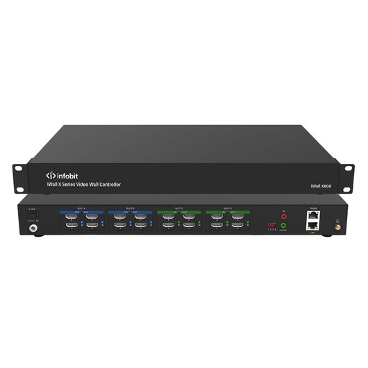 iWall X808 FHD HDMI Video Wall Controller, 8x HDMI inputs, 8x HDMI outputs, 2 image