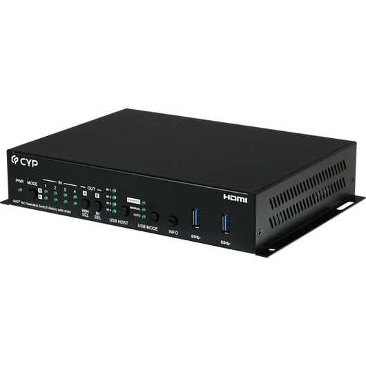 CPLUS-V4H2HKVM UHD+ Multi-viewer with Seamless KVM Switch 