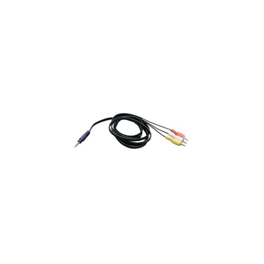 CAVC6 Zeevee Composite AV Break Out Cable, 1.8m, 1xMini-Phone Male, 3.5mm to 3xRCA