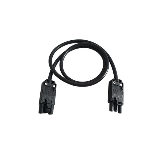 CL1MB Connector Lead, Black, Male 3-Pole to Female 3-Pole, 1m, Length: 1, 2 image