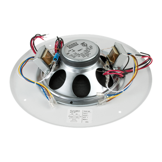 UKT70-2C-U51-8 8" Dual Voice Coil In-Ceiling Speaker for Fire Signaling with 5-W 70V Transformer & U51-8 Baffle, 2 image