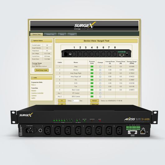 SX-AX16Ei Power Management System, IEC C20, Rack Mounted, Black