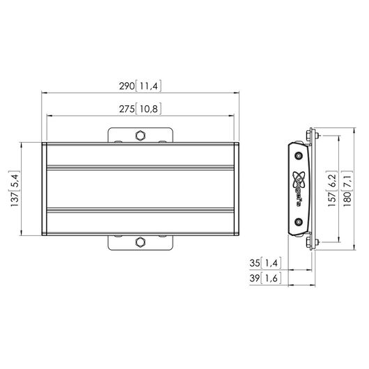 PFB 3402 Display Interface Bar, Silver, 18x29x3.5cm, Connect-it, 2 image