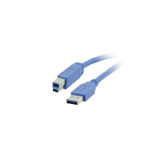 C-USB3/AB-6 USB 3.0A to B Cable, 1.8 m, Blue, Length: 1.8, 2 image