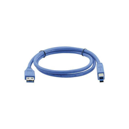 C-USB3/AB-15 USB 3.0A to B Cable, 4.6 m, Blue, Length: 4.6